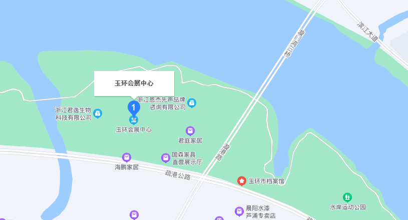 玉环家博会交通路线地图
